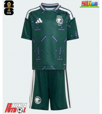 Arabia Saudita Primera Equipación Niños Mundial 2026 Manga Corta (+ Pantalones cortos)